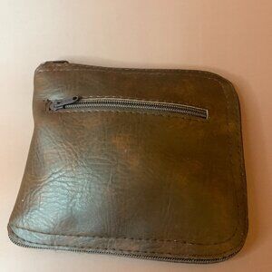 Vintage Shopping Bag Brown Beverly Hills Cloth * Wallet Turns Into Shopping Bag